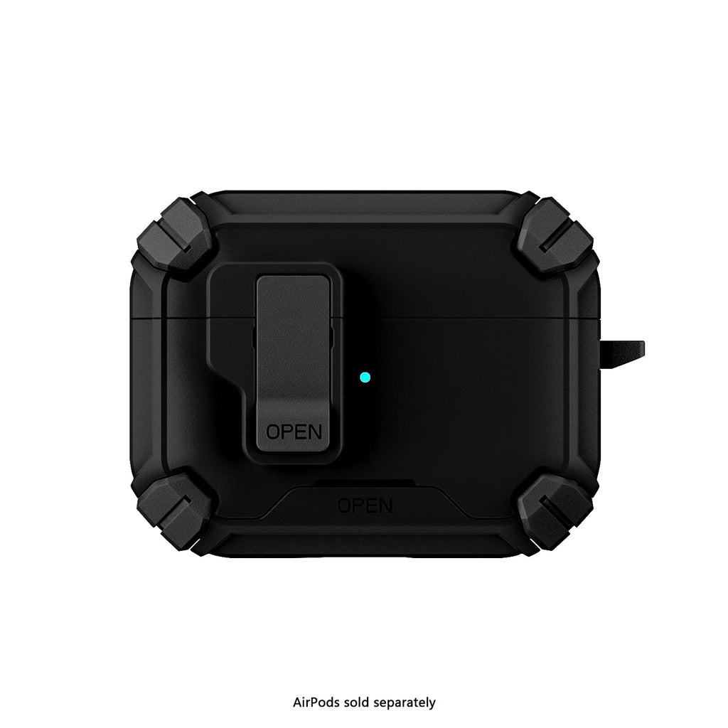 AirPods Pro 3 Case - MagSafe, Heavy-Duty, Carabiner, Secure Lock | Raider Series