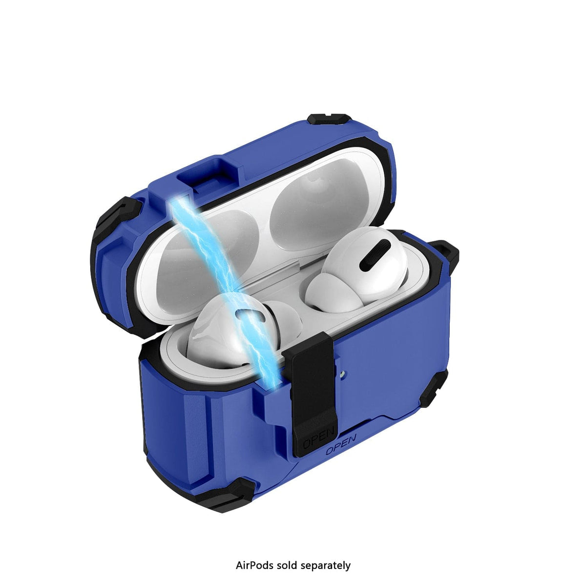 AirPods Pro 3 Case - MagSafe, Heavy-Duty, Carabiner, Secure Lock | Raider Series