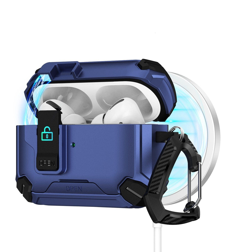 AirPods Pro 3 Case - MagSafe, Heavy-Duty, Carabiner, Secure Lock | Raider Series