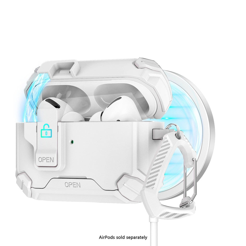 AirPods Pro 3 Case - MagSafe, Heavy-Duty, Carabiner, Secure Lock | Raider Series